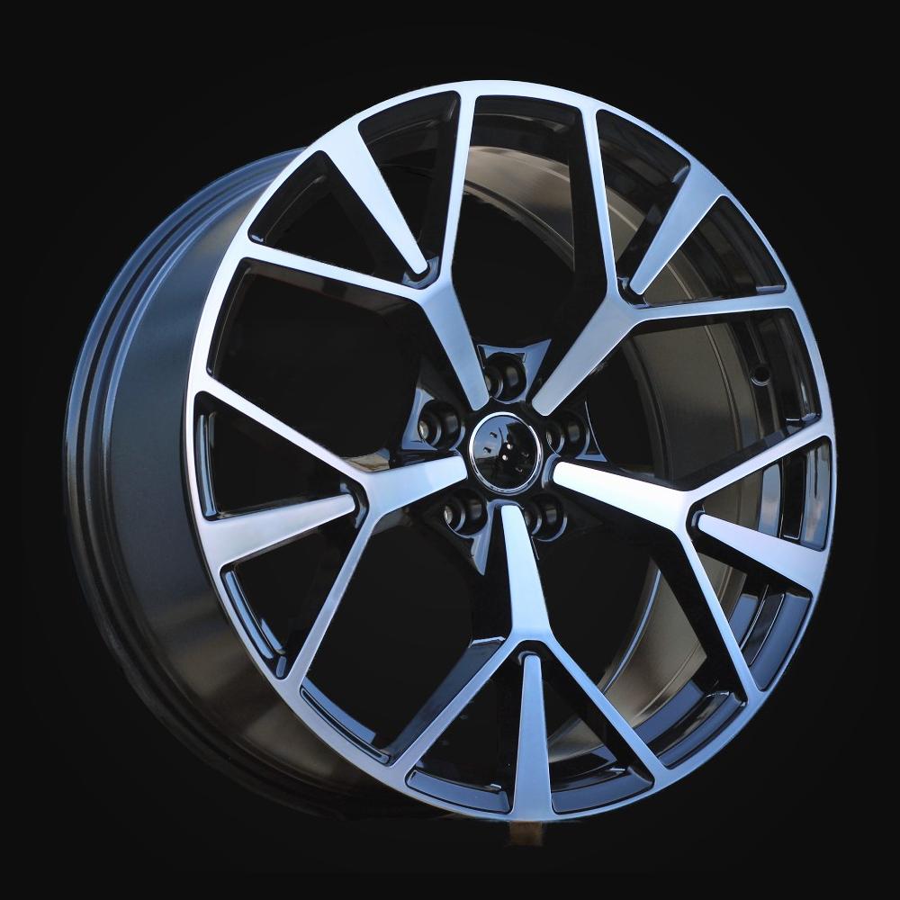 Wheel R20x8.5J  5X112  ET  38  66.5  3S1385  Black Polished (MB)  For AUD  (K4)  (HYBRID FORGED New Q3)