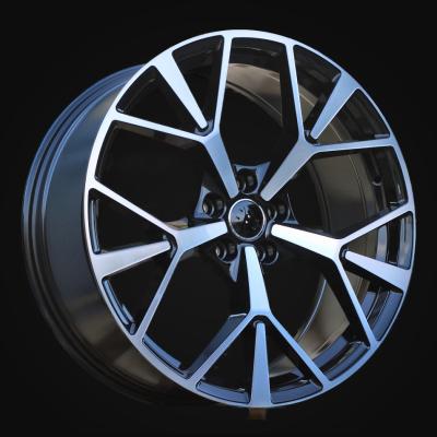 Wheel R20x8.5J  5X112  ET  38  66.5  3S1385  Black Polished (MB)  For AUD  (K4)  (HYBRID FORGED New Q3)