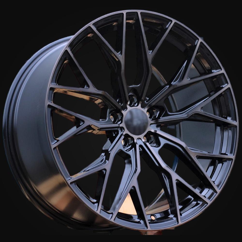 Wheel R20x10J  5X112  ET  40  66.6  3S266  Black+Tinted Face (BLTF)  For RACIN  (K2)  (HYBRID FORGED (Max Load 815kg.) Front+Rear)
