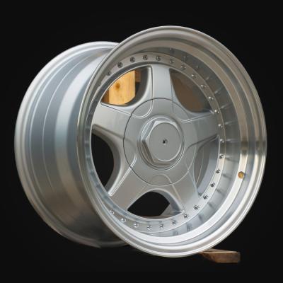 Wheel R17x8.5J  5X120  ET  20  74.1  7813F  Silver+Polished Lip (SP)  For BMW  (Z6)  (BBS Style Rear+Front)