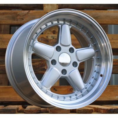 Wheel R17x7.5J  4X100J  ET  30  57.1  7961F  Silver+Polished Lip (SP)  For RACIN  (Z3)  (AC Schnitzer Style For BMW)