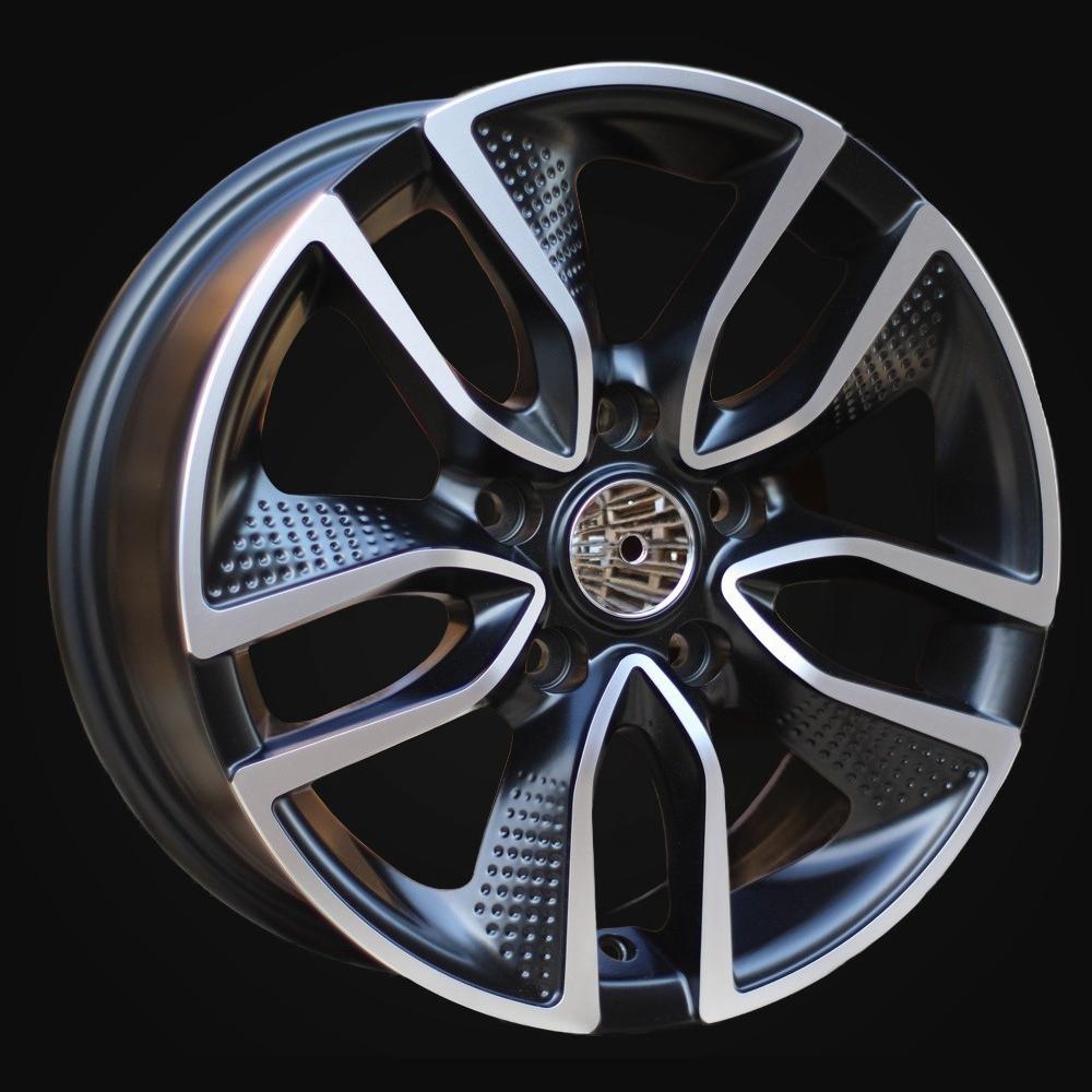 Wheel R15x6.5J  5X112  ET  45  66.6  B5087  Black Polished Half Matt (MBHM)  For RACIN  (K4)