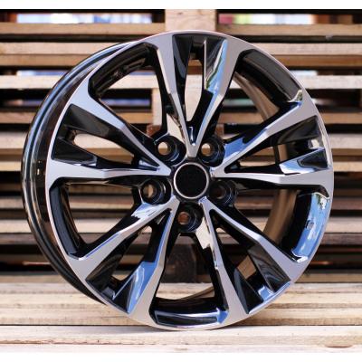 Ratlankis R17x7J  5X114.3J  ET  40  60.1  A5499  (BK5212)  Black Polished (MB)  For TOYOT  (P+R)
