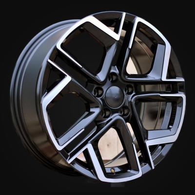 Wheel R19x8.5J  5X112  ET  38  57.1  Y1243  (YF5667)  Black Polished (MB)  For VW  (M)  (HYBRID FORGED)