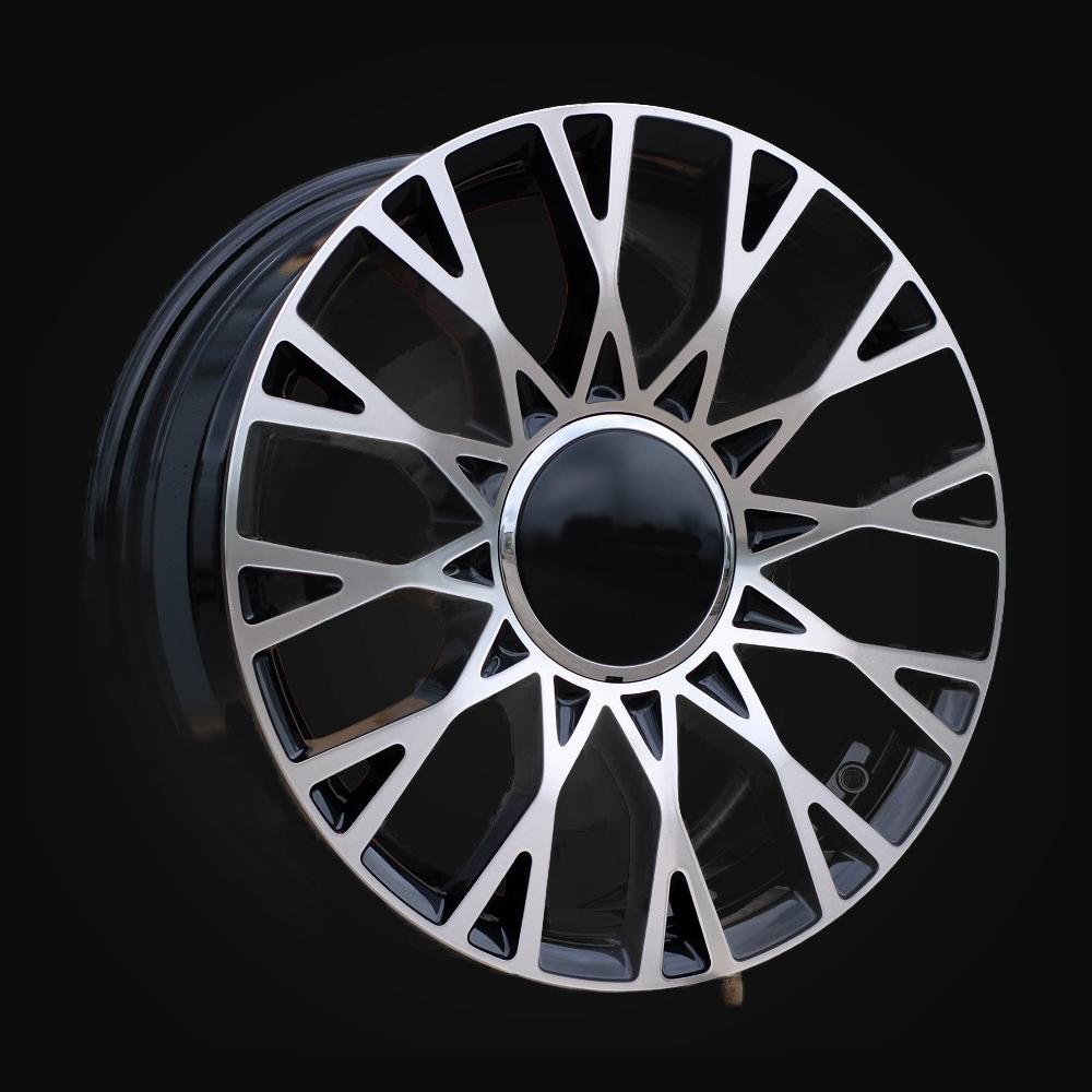 Wheel R16x6.5J  4X98  ET  35  58.1  Y1283  (YF0447)  Black Polished (MB)  For FIAT  (M)  (HYBRID FORGED NEW Model 500)