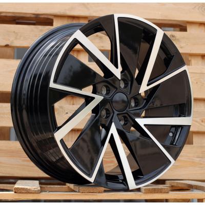 Wheel R19x8J  5X112J  ET  45  57.1  YF0445  Black Polished (MB)  For SKODA  (P2+M)  (HYBRID FORGED)