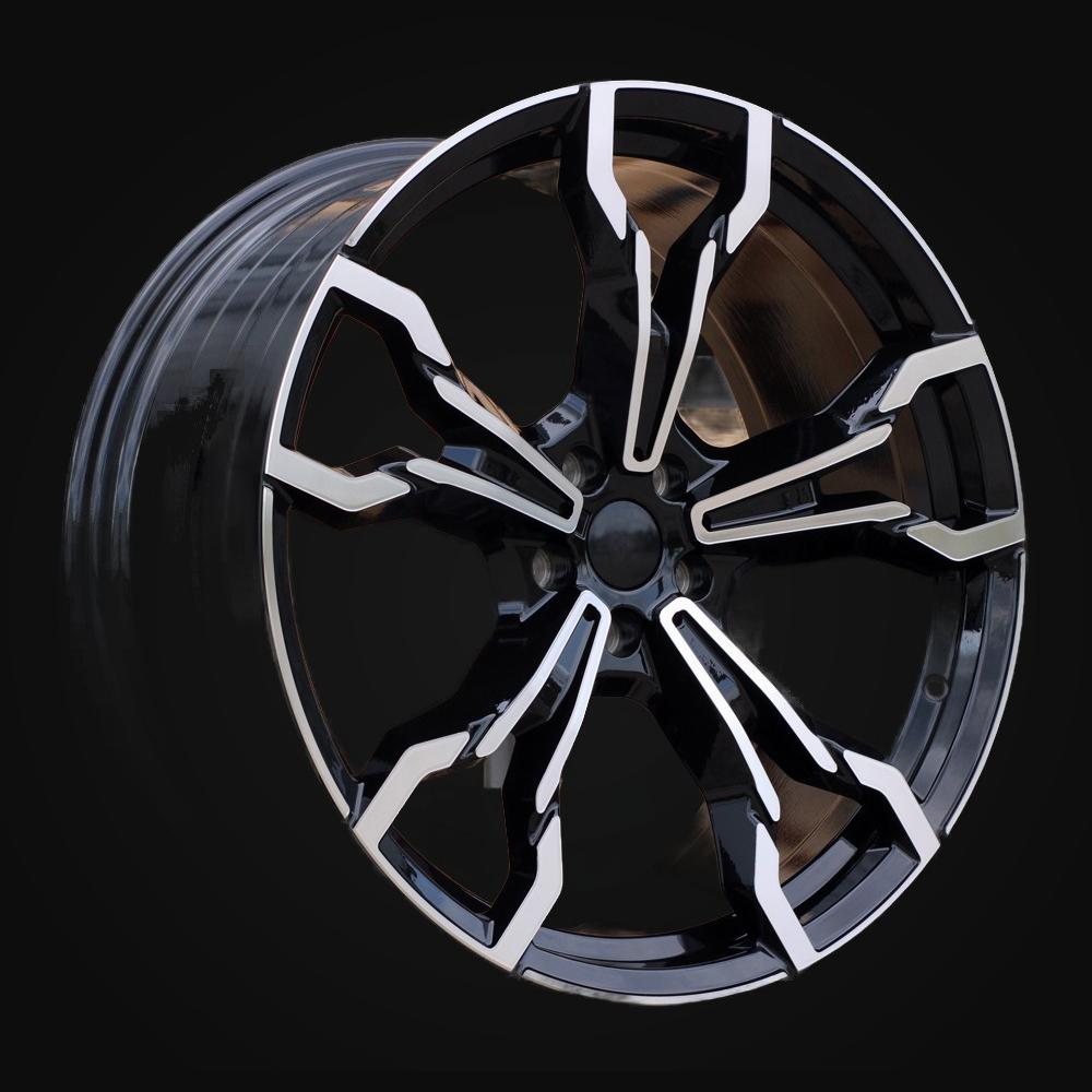 Wheel R21x8.5J  5X112  ET  30  66.6  YF5596  Black Polished (MB)  For BMW  (P2)  (X3J HYBRID FORGED Front+Rear)