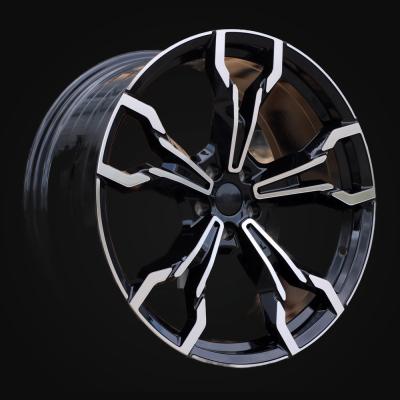 Wheel R21x8.5J  5X112  ET  30  66.6  YF5596  Black Polished (MB)  For BMW  (P2)  (X3J HYBRID FORGED Front+Rear)
