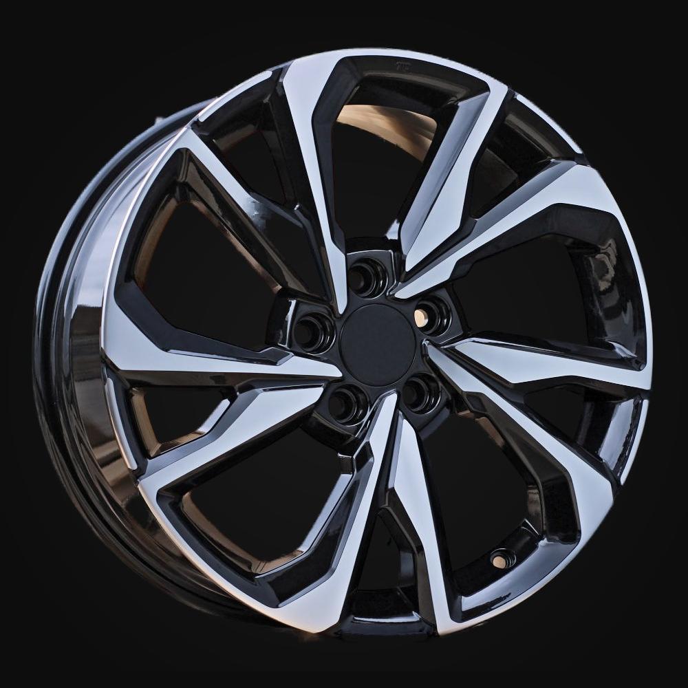 Ratlankis R18x8J  5X114.3  ET  50  64.1  A5563  (BK5384)  Black Polished (MB)  For HOND  (P)