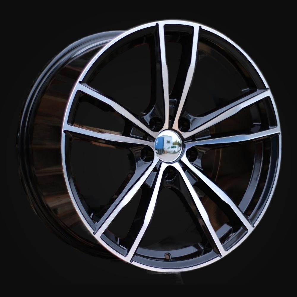 Ratlankis R19x8J  5X120  ET  36  72.6  A5588  (BK5495)  Black Polished (MB)  For BMW  (P)  (Rear+Front)