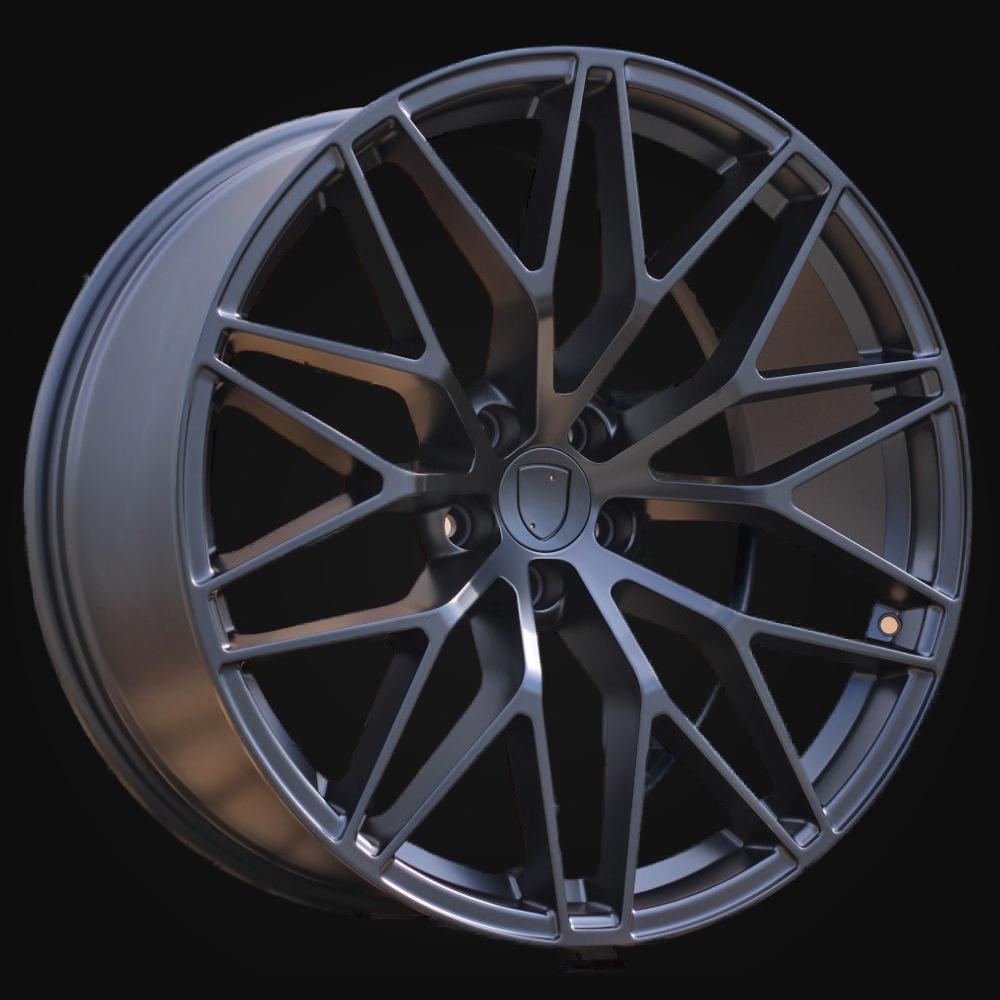Ratlankis R21x10J  5X112  ET  19  66.5  3S1067  Black Half Matt (BLHM)  For PORCH  (K2+K4)  (HYBRID FORGED(New Macan)(Rear+Front))