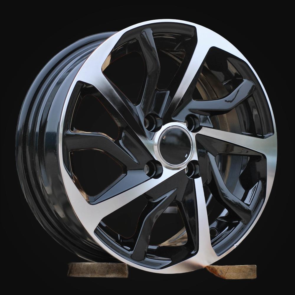 Wheel R14x5.5J  4X100  ET  43  54.1  B2477  Black Polished (MB)  For TOYOT  (Z2)