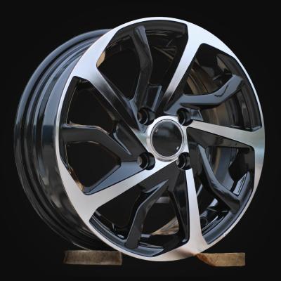 Wheel R14x5.5J  4X100  ET  43  54.1  B2477  Black Polished (MB)  For TOYOT  (Z2)