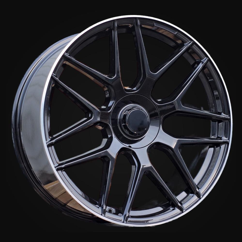 Wheel R23x10J  5X130  ET  33  84.1  B5318  (A7102B)  Black+Polished Lip (BLPL)  For MER  (P)  (G Class)