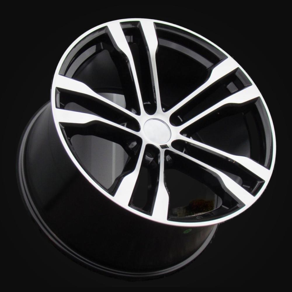 Wheel R20x11J  5X120  ET  37  74.1  BK924  Black Polished+Powder Coating (MBPC)  For BMW  (K2)  (Rear+Front)