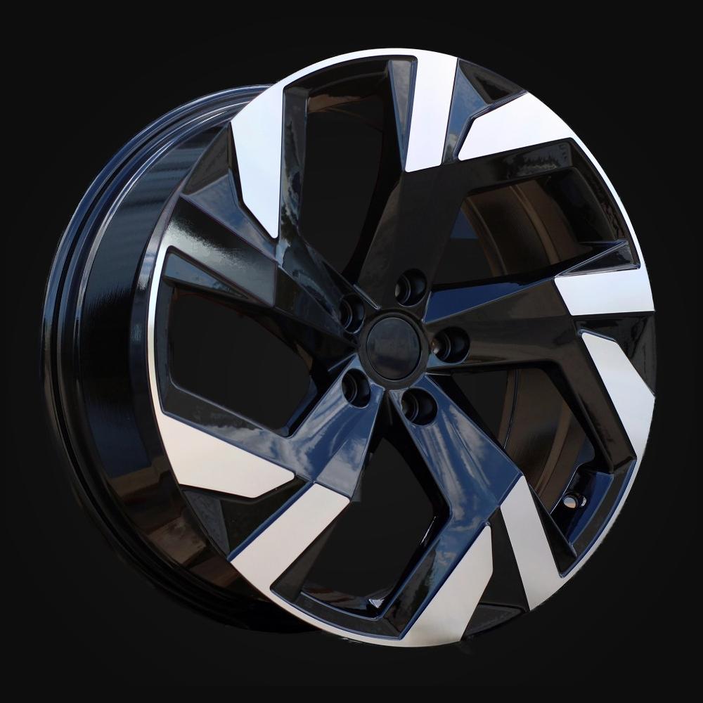 Wheel R19x8J  5X112  ET  40  57.1  FBX230J  Black Polished (MB)  For SKODA  (K8)  (HYBRID FORGED)