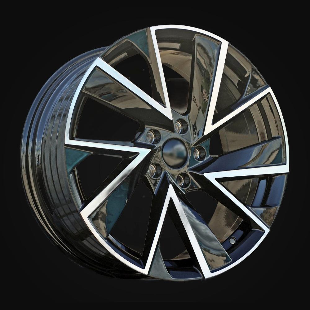 Wheel R18x8J  5X112  ET  41  57.1  FE181  (YF5698)  Black Polished (MB)  For SKODA  (A)  (HYBRID FORGED)