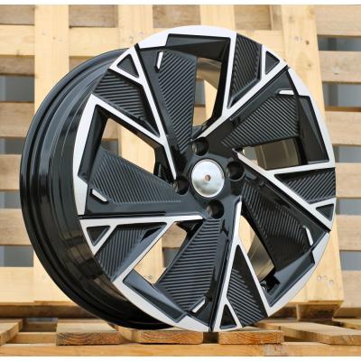 Wheel R16x6.5J  4X100  ET  37  60.1  IN3625F  (YF5764)  Black Polished (MB)  For RENAU  (Z5)  (HYBRID FORGED New Model)