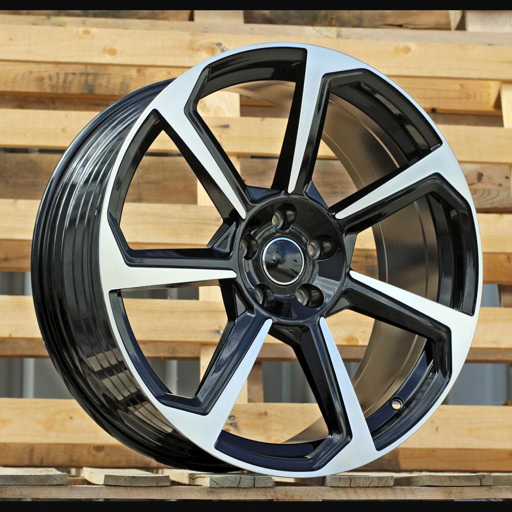 Wheel R20x8.5J  5X112  ET  30  66.5  B5213  (YF7070)  Black Polished (MB)  For AUD  (K7)  (HYBRID FORGED)