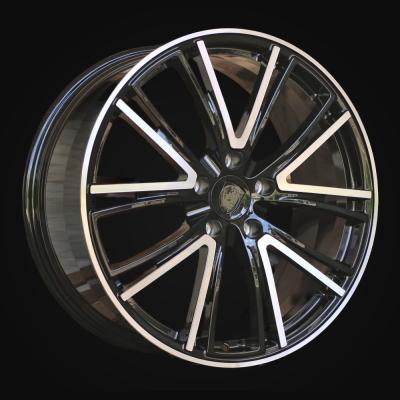 Wheel R21x11J  5X130  ET  65  71.6  CQRGW1058  (FB0618J)  Black Polished (MB)  For PORCH  (K7)  (FORGED (Rear+Front))