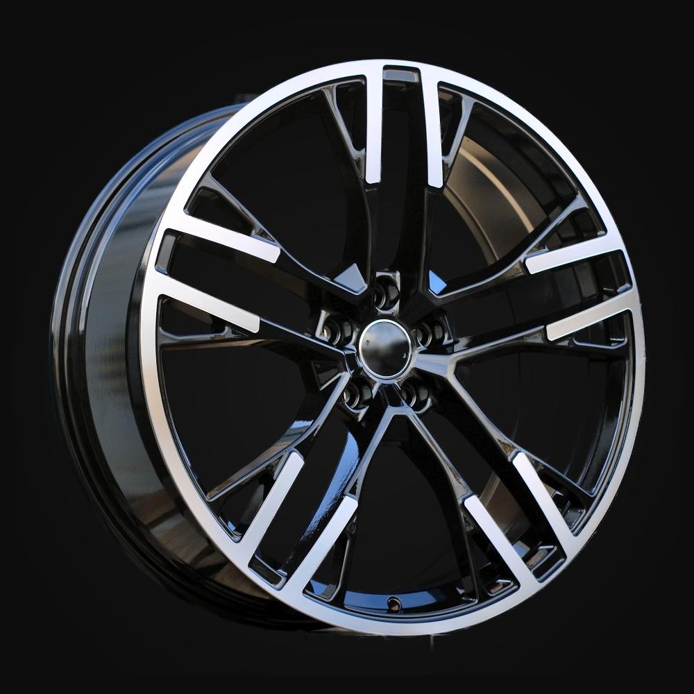 Wheel R20x8.5J  5X112  ET  34  66.5  F726  Black Polished (MB)  For AUD  (K8)  (HYBRID FORGED)