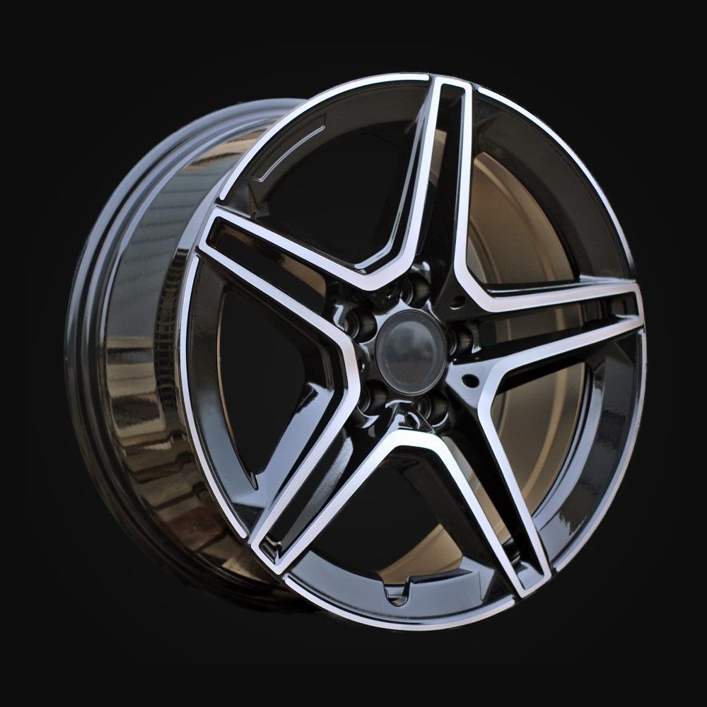 Wheel R18x8J  5X112  ET  35  66.6  FBX142J  Black Polished (MB)  For MER  (K8)  (HYBRID FORGED)