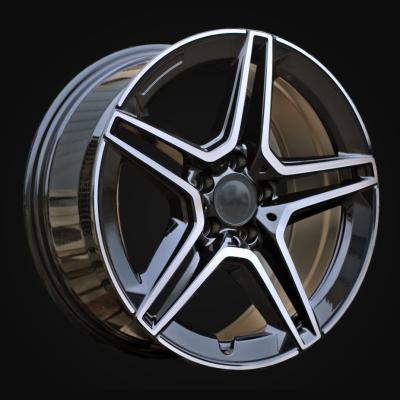 Wheel R18x8J  5X112  ET  35  66.6  FBX142J  Black Polished (MB)  For MER  (K8)  (HYBRID FORGED)