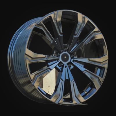 Wheel R22x10.5J  5X112  ET  43  66.6  FBX307J  Black (BL)  For BMW  (M)  (HYBRID FORGED New X7J Rear+Front)