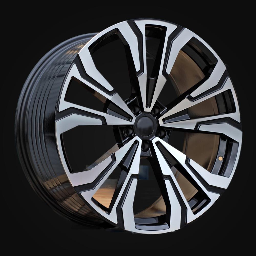 Wheel R22x9.5J  5X112  ET  32  66.6  FBX307J  Black Polished (MB)  For BMW  (Z5)  (HYBRID FORGED New X7J Rear+Front)