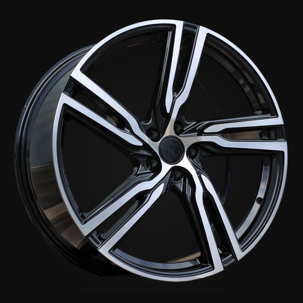 Wheel R19x8J  5X108  ET  45  63.3  FE161  (IN5356)  Black Polished Half Matt (MBHM)  For VOLVO  (K7+Z6)