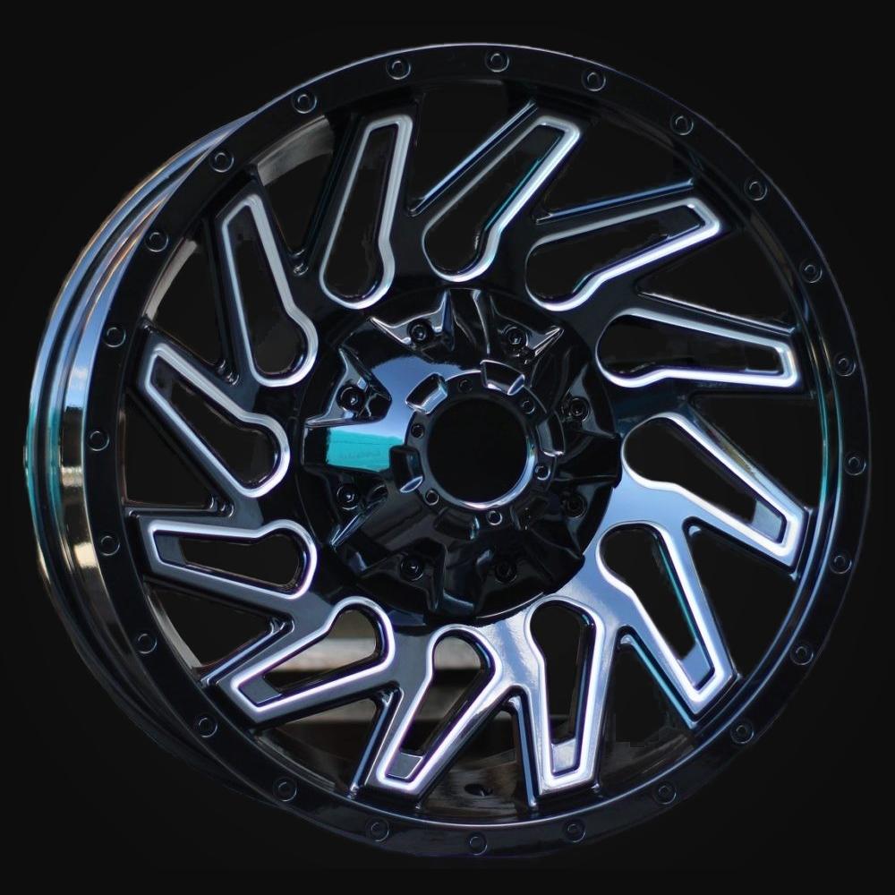 Wheel R17x9J  6X139.7  ET  M10  110.1  Q1283  Black (BL)  For 4X4  (K4)  (Milling)