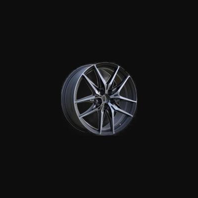 Wheel R20x8J  5X114.3  ET  40  60.1  3S1405  (FBX508J)  Black Polished (MB)  For TOYOT  (P2)  (HYBRID FORGED)