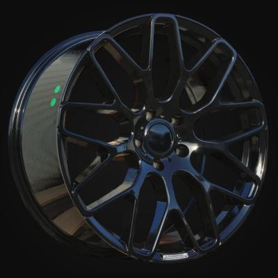 Wheel R22x10J  5X130  ET  33  84.1  AT967  Black (BL)  For MER  (P)  (BRABUS Style)
