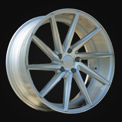 Wheel R19x8.5J  5X120  ET  35  72.6  B1058  Machined Silver (MS)  For RACIN  (P+P1)  (LEFT SIDE (Style Vossen))