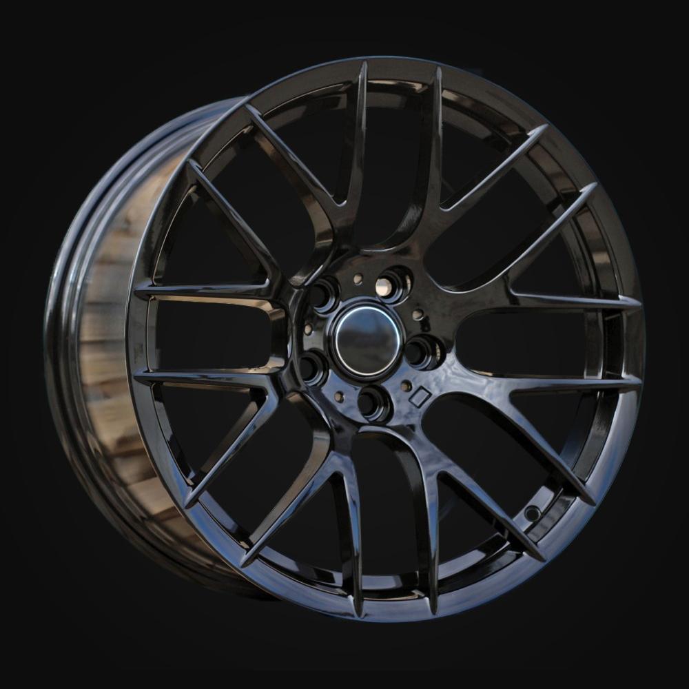 Wheel R19x9J  5X120  ET  30  72.6  BYF956A  Black (BL)  For BMW  (Z7)  (HYBRID FORGED Rear+Front)