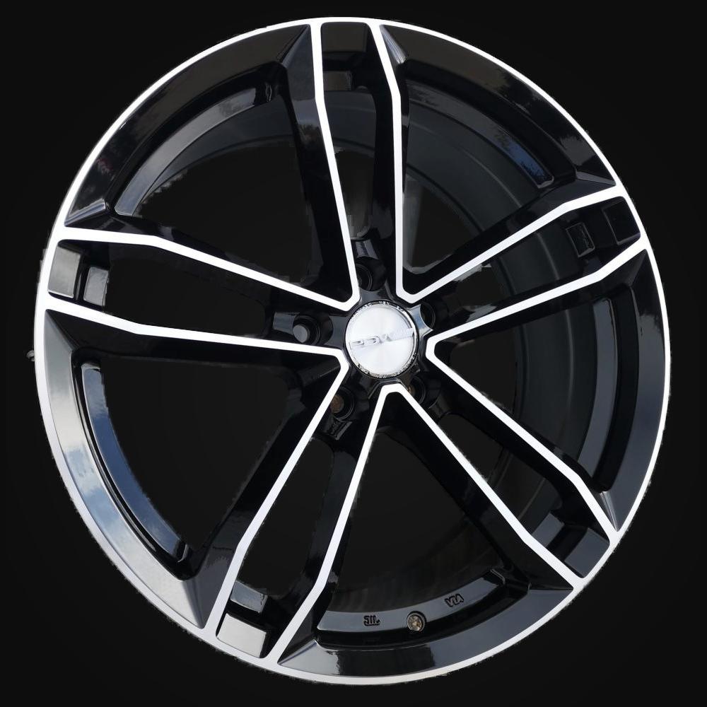 Wheel R18x8J  5X100  ET  40  73.1  D5276  Black Polished (MB)  For RACIN  (K4)  ((AKC 85 Eur) Style PDW)