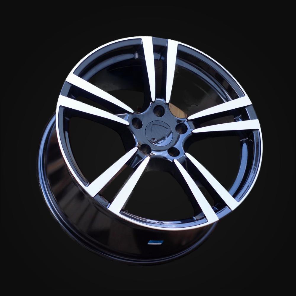 Wheel R20x9.5J  5X130  ET  55  71.6  E946  (BY249)  Black Polished (MB)  For PORCH  (Z2)  (Rear+Front)