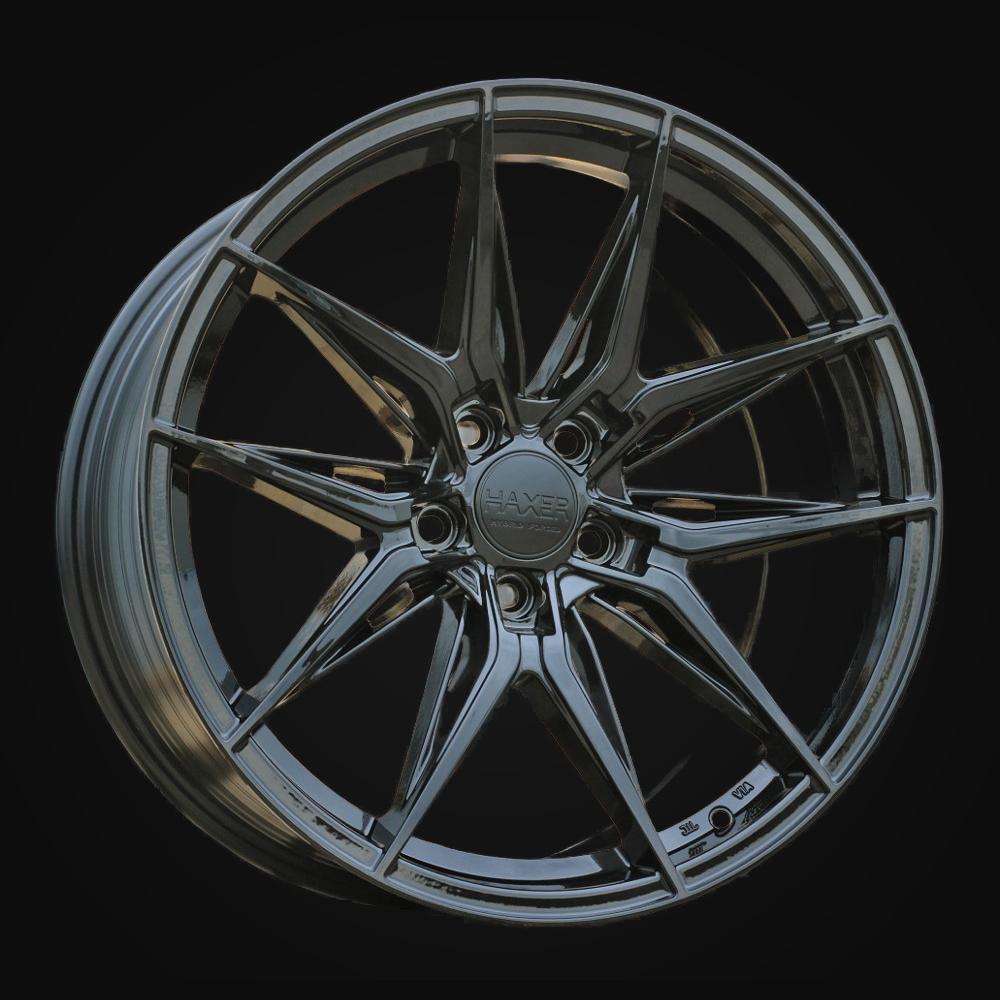 Wheel R19x9.5J  5X112  ET  40  66.5  HX036J  (IN3614F)  Black (BL)  For HAXER  (Z3)  (HYBRID FORGED)