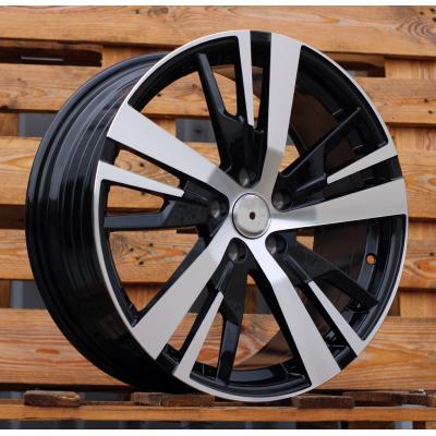Wheel R18x7.5J  5X108J  ET  49  65.1  YF0448  Black Polished (MB)  For PEUG  (P1)  (HYBRID FORGED)