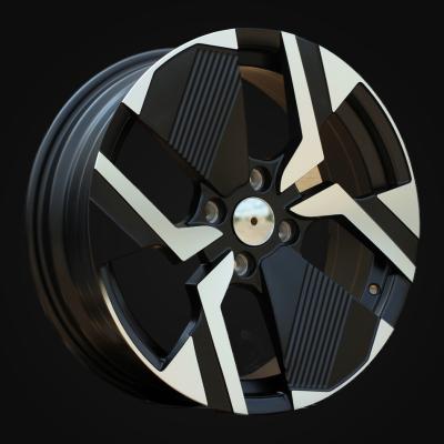 Wheel R17x6.5J  4X108  ET  32  65.1  YF6148  Black Polished Half Matt (MBHM)  For PEUG  (P2)  (HYBRID FORGED)