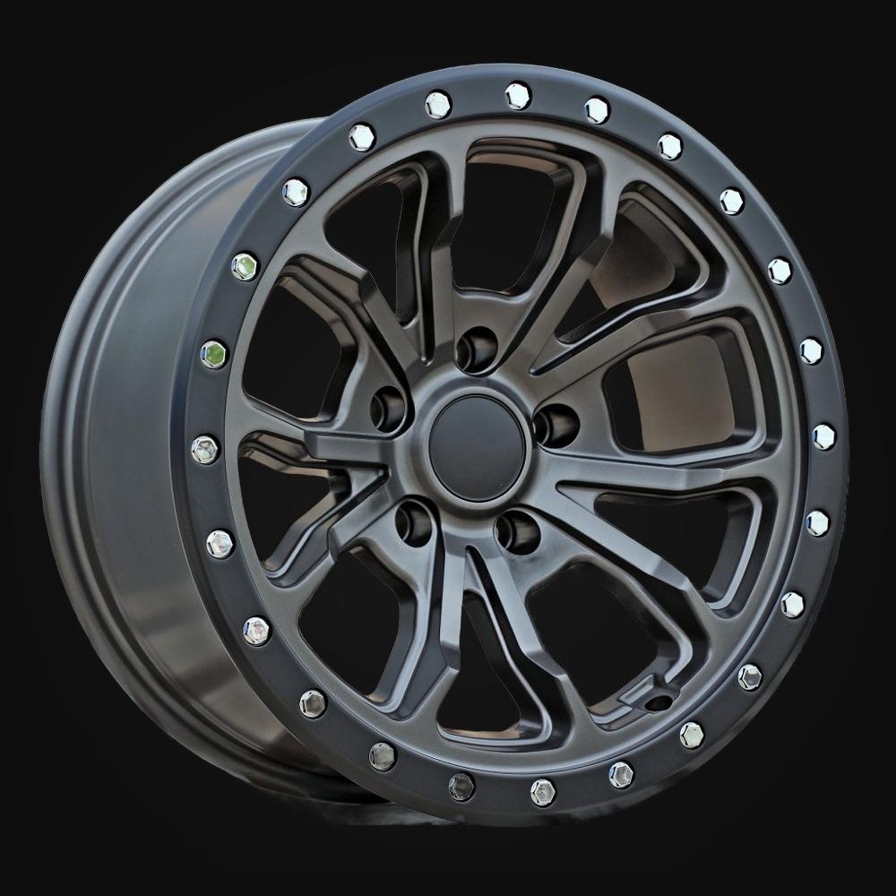 Wheel R17x8.5J  5X127  ET  M12  71.5  H5073  Matt Gray + Black Lip (MGMBL)  For 4X4