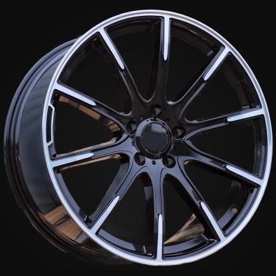 Wheel R20x9.5J  5X112  ET  35  66.6  FE236  (K1117)  Black Polished (MB)  For MER  (P2)  (New BRABUS Style (Rear+Front))