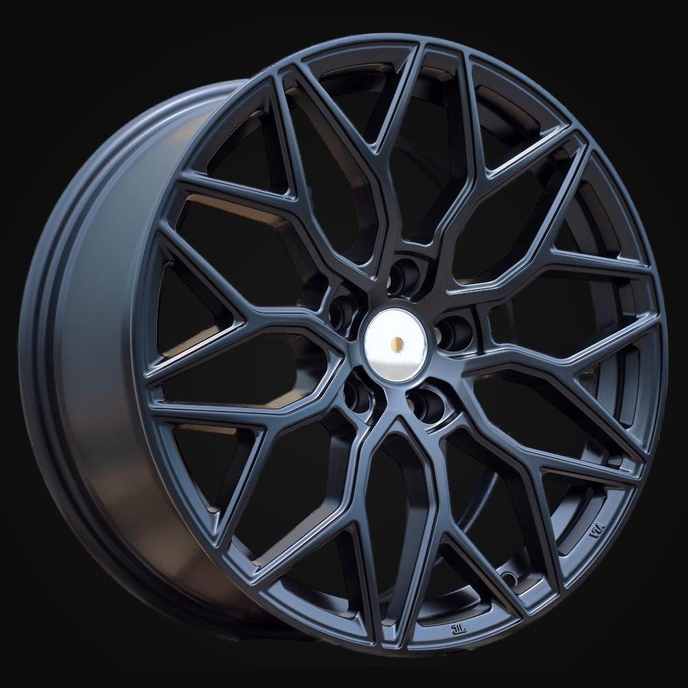 Wheel R17x7.5J  5X114.3  ET  40  73.1  B5812  Black Half Matt (BLHM)  For RACIN  (R)  (STYLE VOSSEN)
