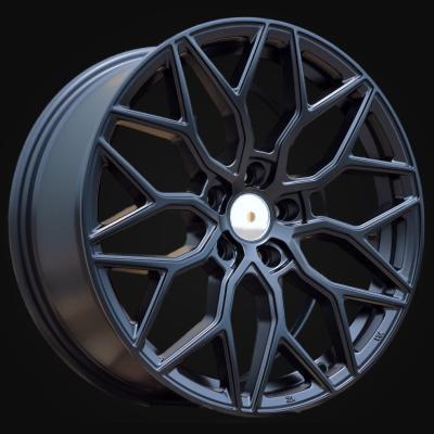 Wheel R17x7.5J  5X114.3  ET  40  73.1  B5812  Black Half Matt (BLHM)  For RACIN  (R)  (STYLE VOSSEN)
