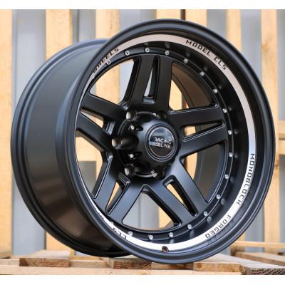 Wheel R16x8.5J  6X139.7J  ET  M27  110.1  BK936  Black Half Matt+Polished Lip (BLHMPL)  For 4X4J  (L2)