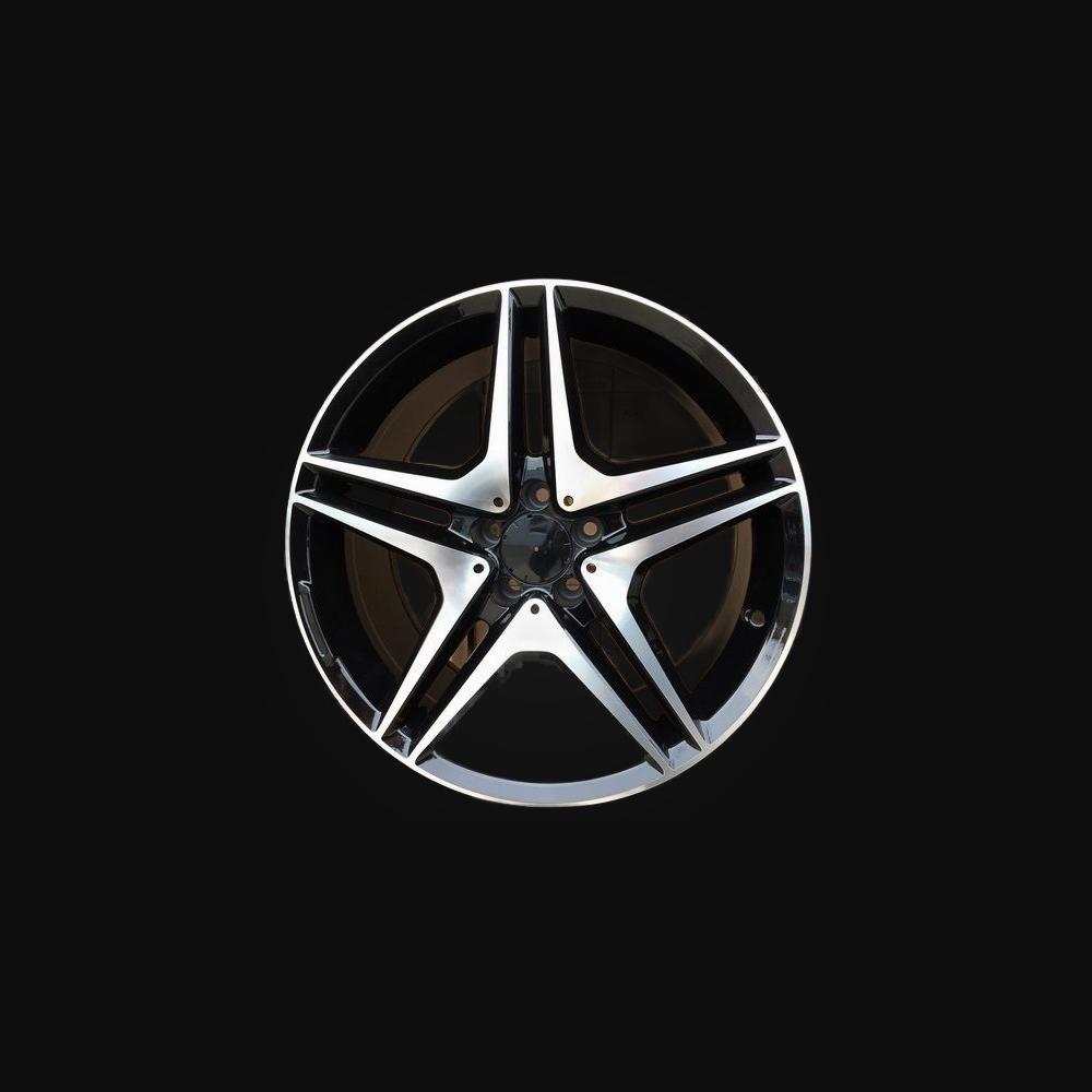 Wheel R19x9.5J  5X112  ET  35  66.6  BY496  Black Polished+Powder Coating (MBPC)  For MER  (P)  (Rear+Front)