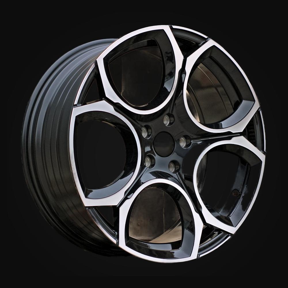 Wheel R19x8J  5X112  ET  45  57.1  Y1232  (YF5656)  Black Polished (MB)  For VW  (A)  (HYBRID FORGED)