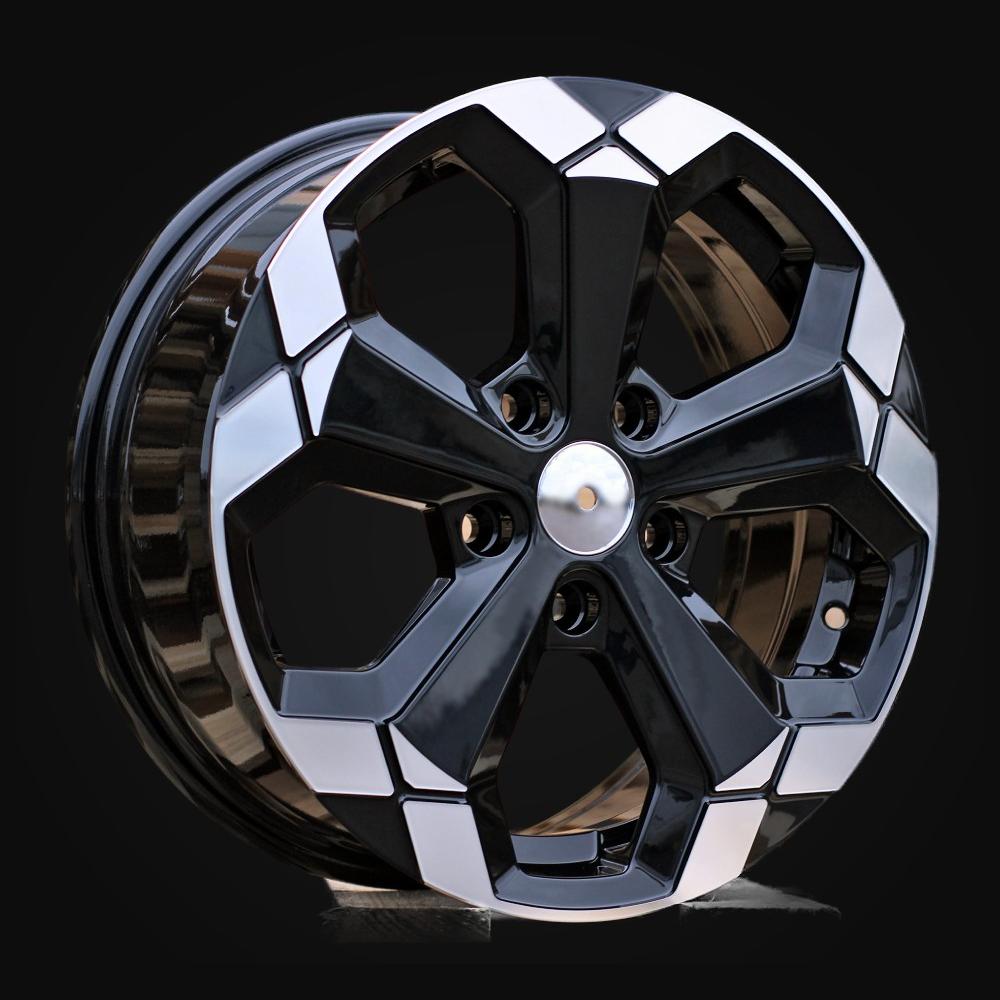 Wheel R16x6.5J  5X114.3  ET  33  66.1  Y1274  Black Partial Polished (BP)  For DACIA  (L2+P+P2)  (NEw Model)