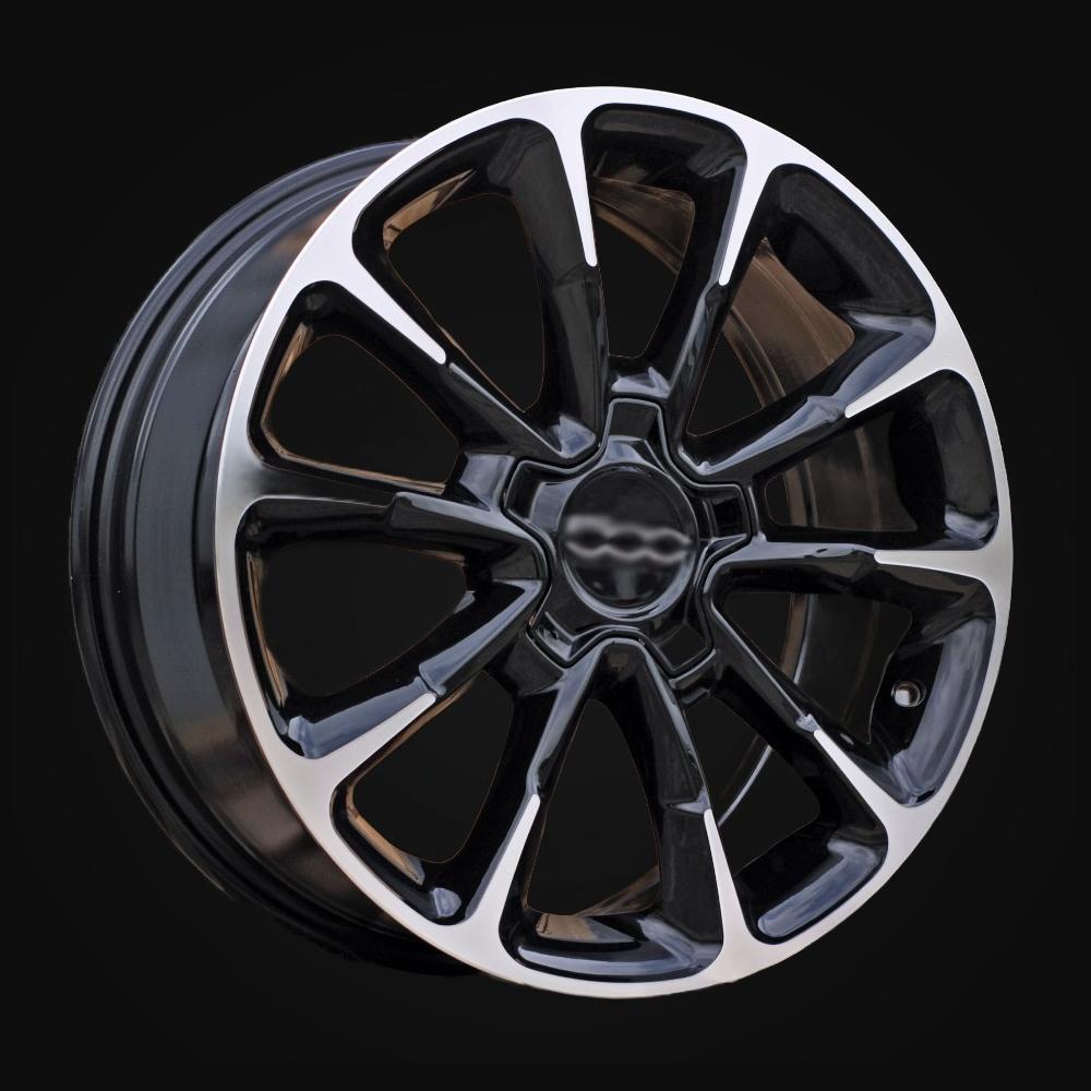 Wheel R17x7J  5X110  ET  40  65.1  Y1281  Black Polished (MB)  For FIAT  (Z4)  (NEW Model 500)