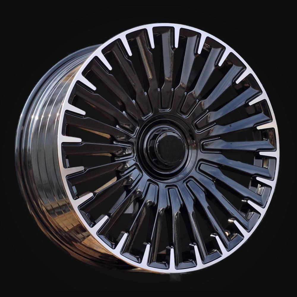 Wheel R20x8.5J  5X112  ET  32  66.6  YF0425  Black Polished (MB)  For MER  (M)  (HYBRID FORGED Rear+Front)